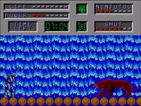 une photo d'Ã©cran de The Cyber Shinobi sur Sega Master System